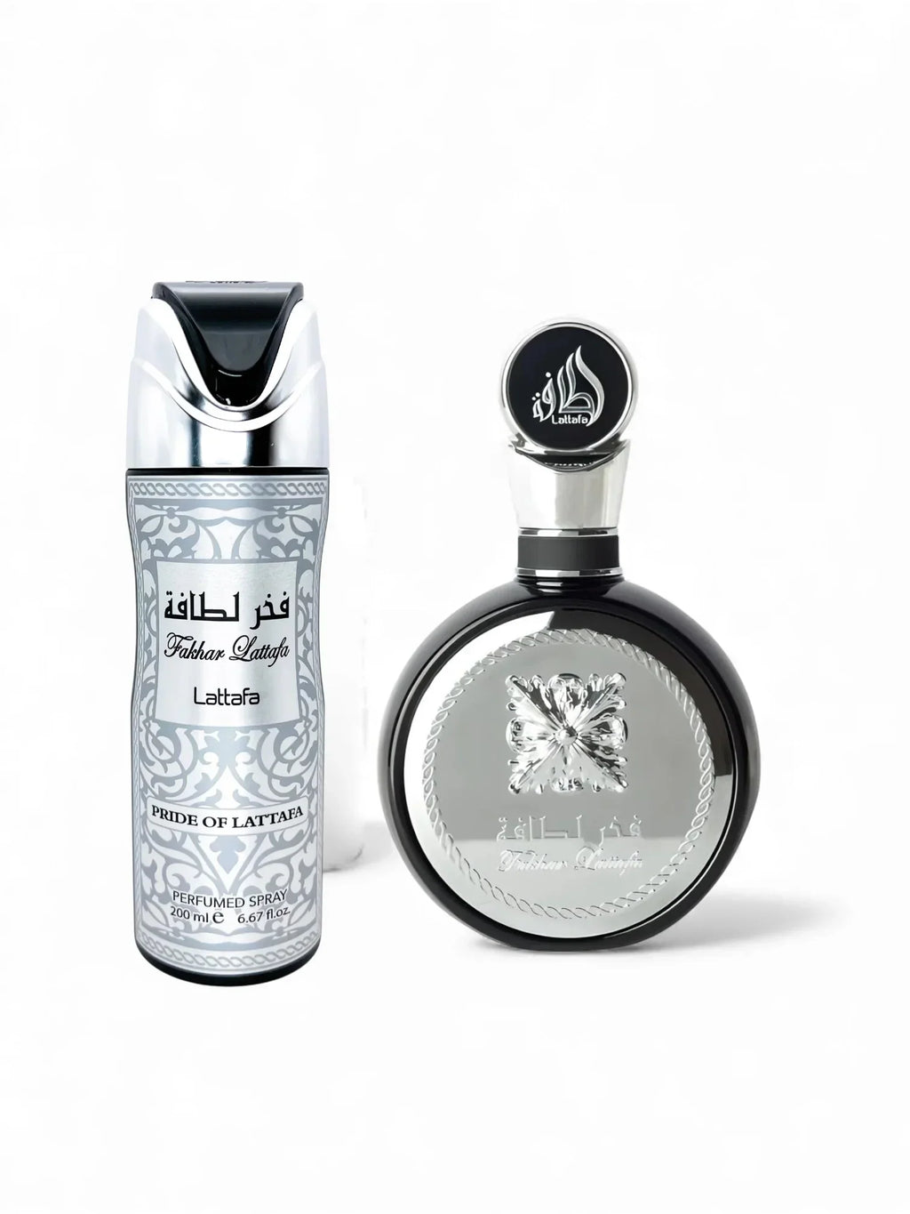 SET FAKHAR LATTAFA PRIDE 100ml y SPRAY CORPORAL 200ml
