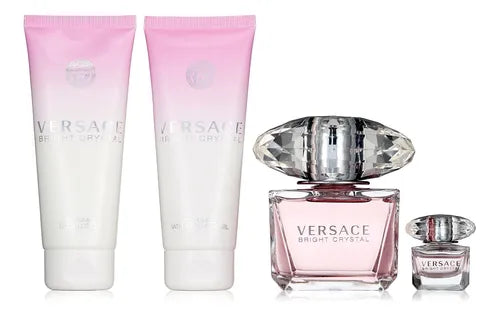 SET VERSACE BRIGHT CRYSTAL 4 PIEZAS