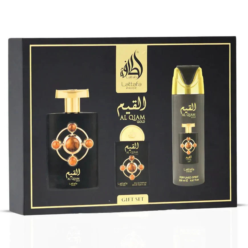 SET DE REGALO AL QIAM ORO - 3 PIEZAS E