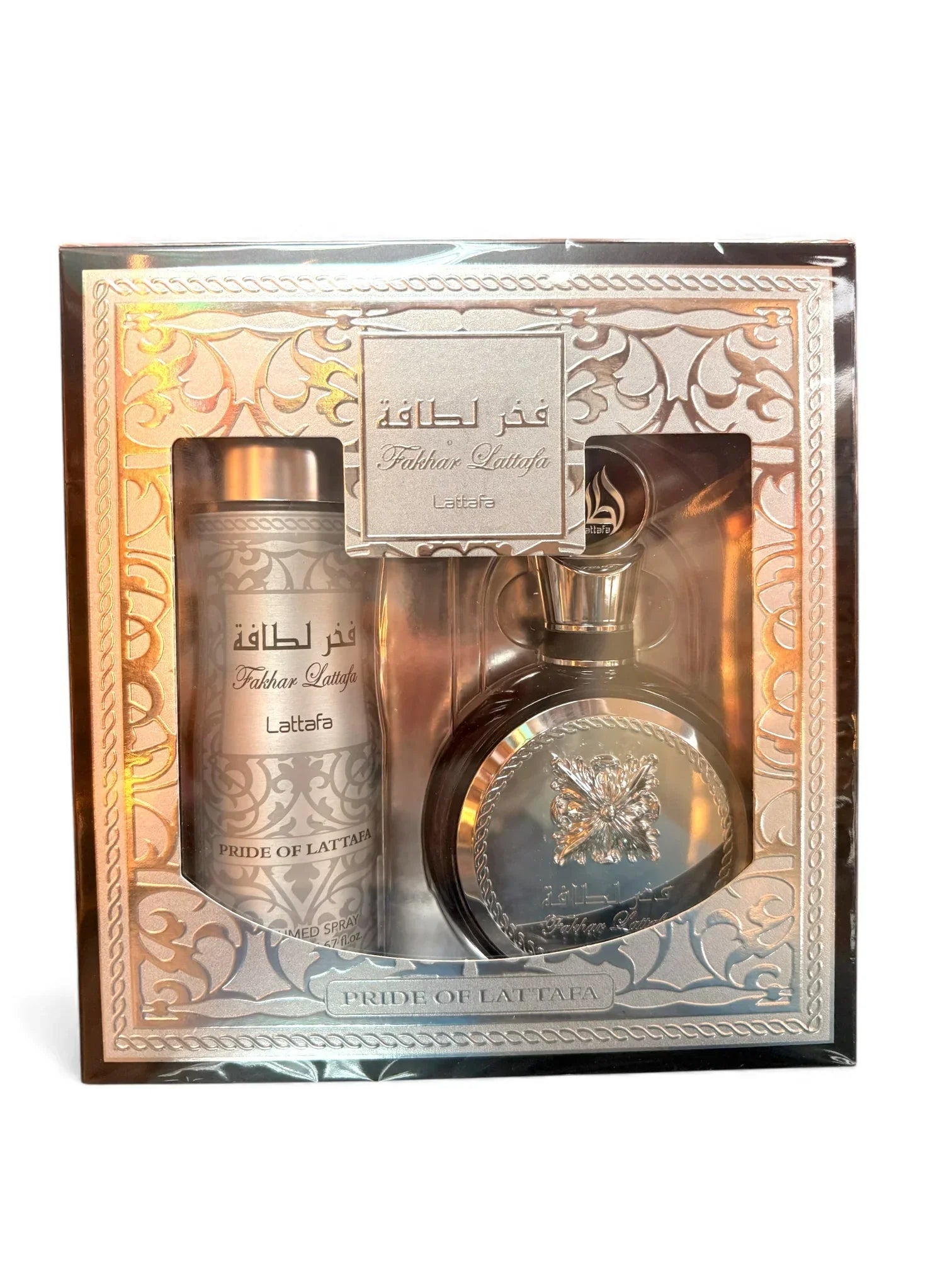 SET FAKHAR LATTAFA PRIDE 100ml y SPRAY CORPORAL 200ml